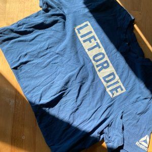 Reebok Shirt - Lift or Die Graphic Size M